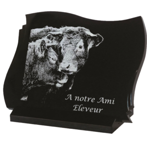 Plaque funéraire parchemin
